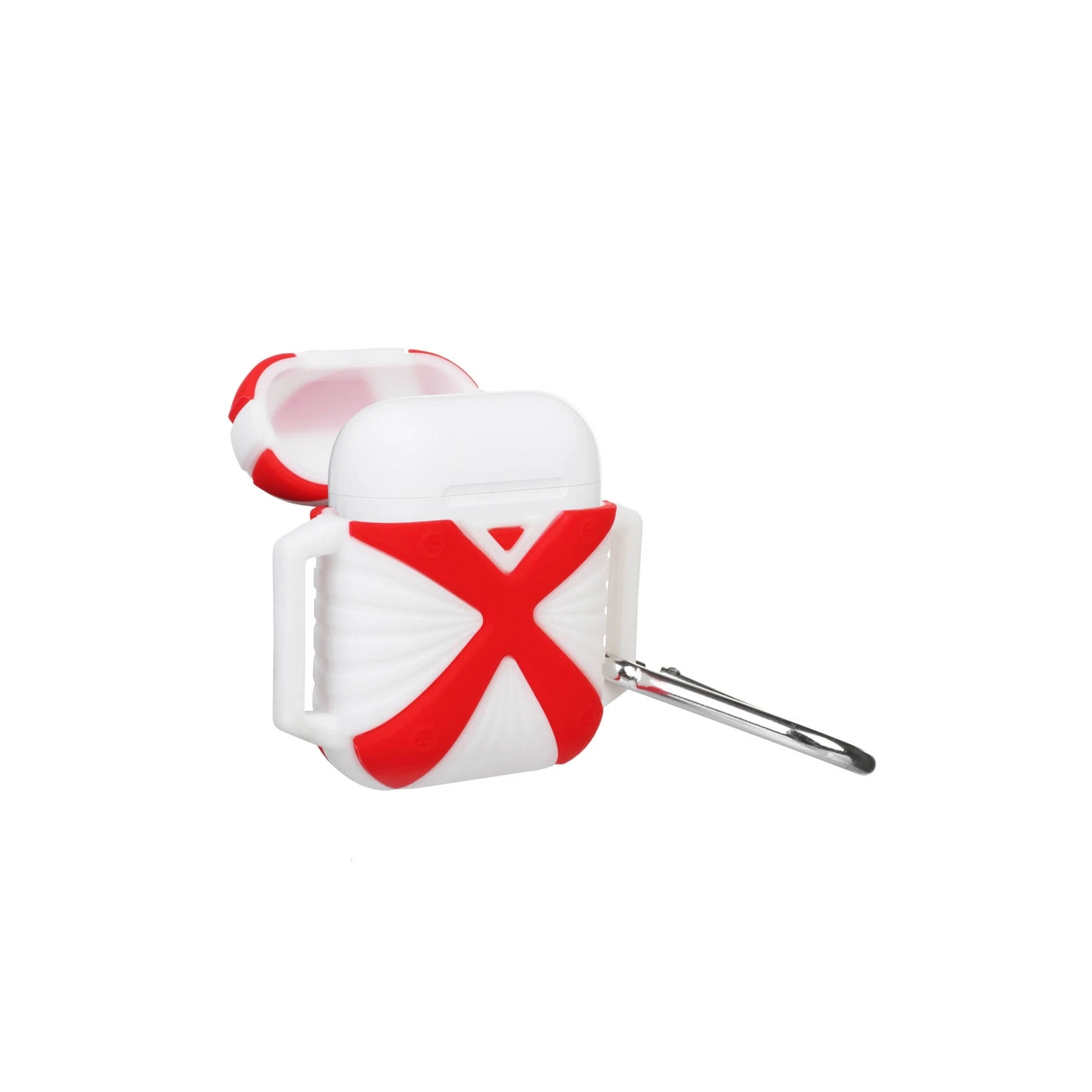 Чохол для навушників X-HuWei i-Smile для Apple AirPods IPH1443 Red+White (702334) зображення 2
