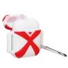 Чехол для наушников X-HuWei i-Smile для Apple AirPods IPH1443 Red+White (702334) изображение 2