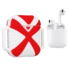 Чохол для навушників X-HuWei i-Smile для Apple AirPods IPH1443 Red+White (702334) зображення 3