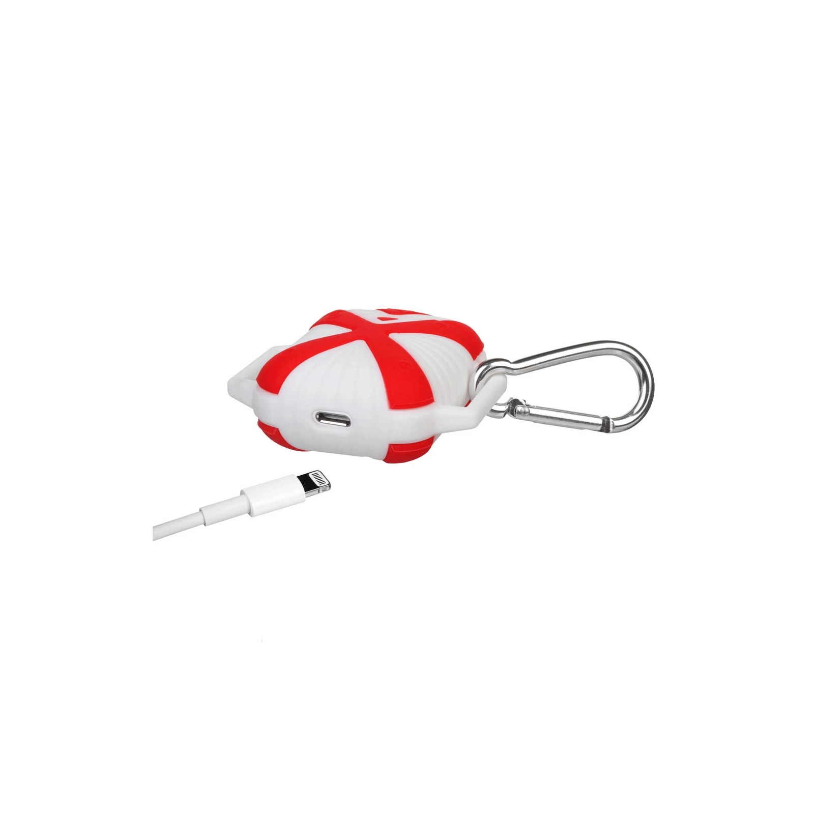 Чехол для наушников X-HuWei i-Smile для Apple AirPods IPH1443 Red+White (702334) изображение 4