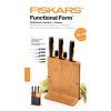 Набор ножей Fiskars Functional Form Bamboo 5 шт (1057552) изображение 3
