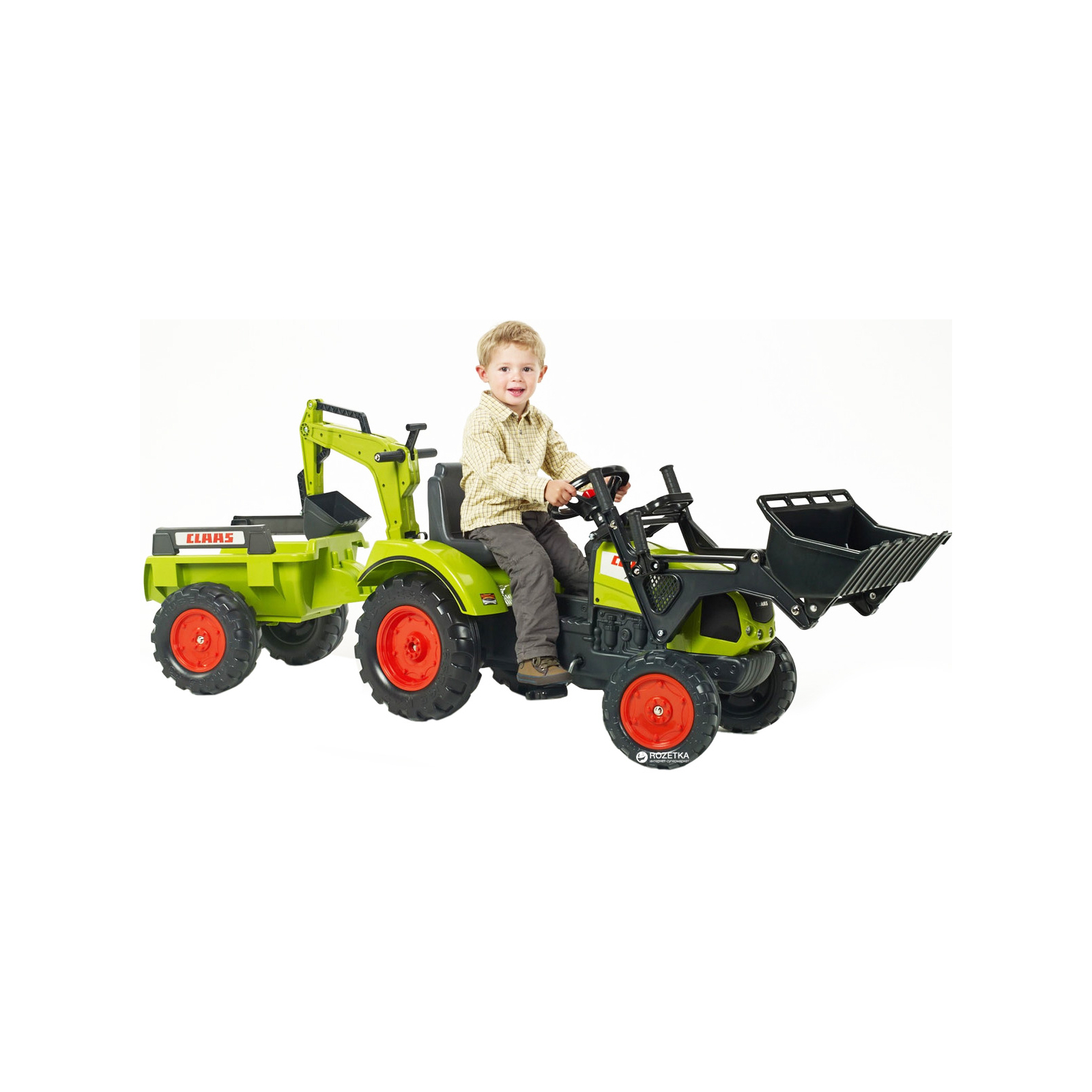 Веломобиль Falk Claas Arion трактор на педалях Зеленый (2070Y) изображение 2