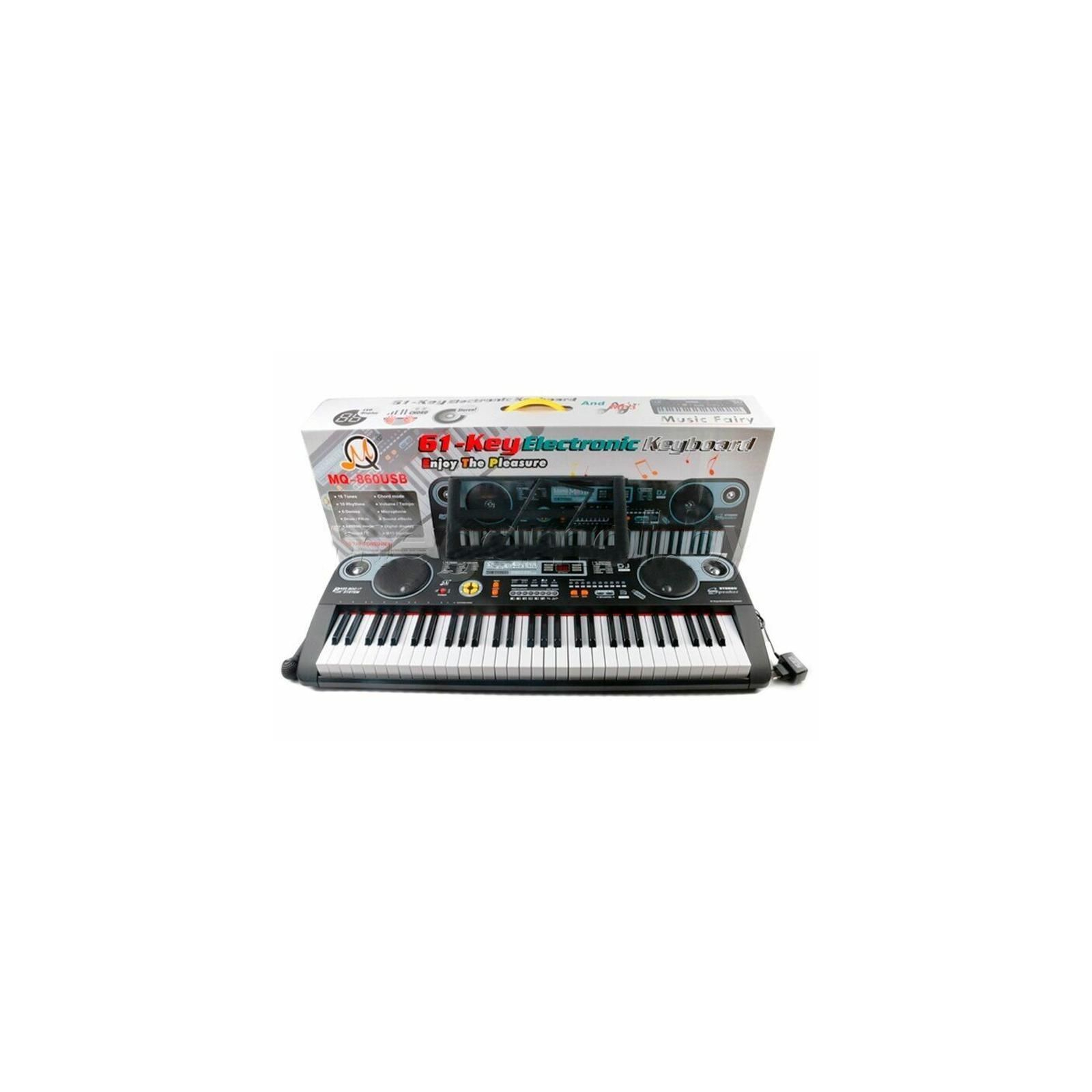 Музыкальная игрушка MQ Синтезатор с микрофоном, 61 клавиша (MQ860USB) изображение 2