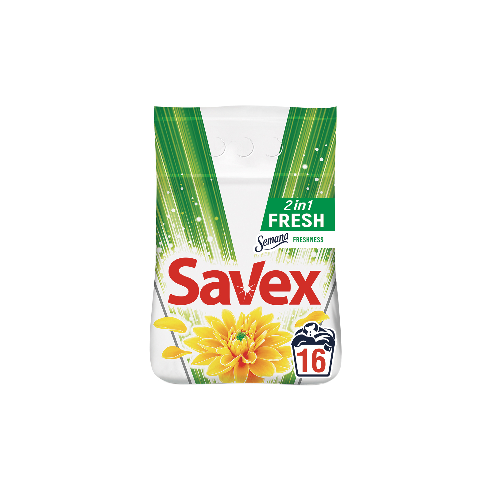Пральний порошок Savex 2 in 1 Fresh 2.4 кг (3800024021428)
