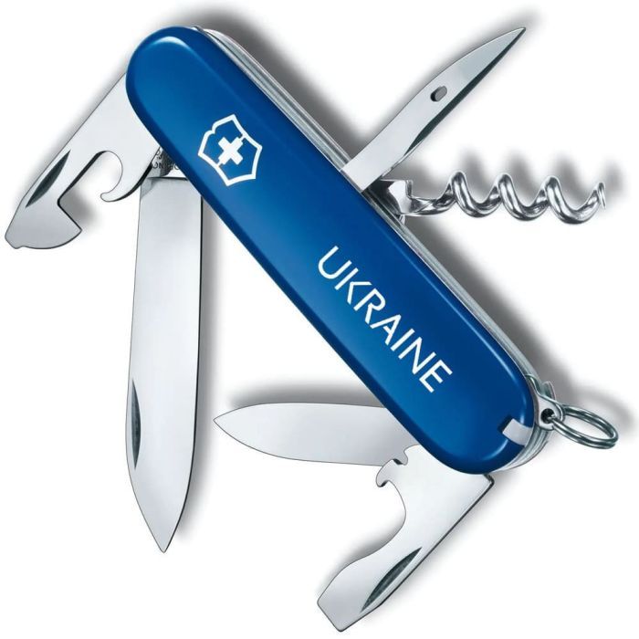 Ніж Victorinox Spartan Ukraine Blue "Квіти" (1.3603.2_T1050u)