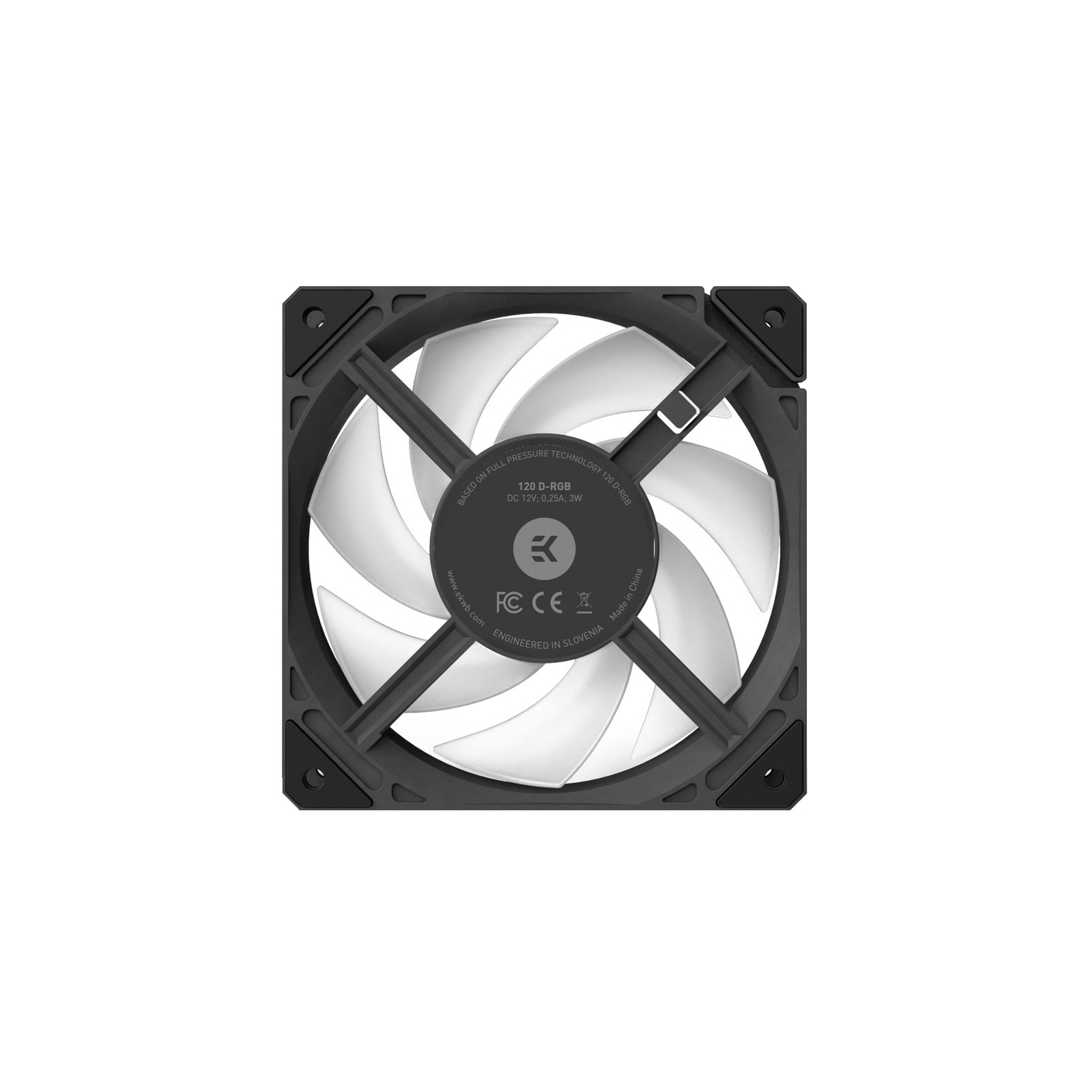 Кулер до корпусу Ekwb EK-Loop Fan FPT 120 D-RGB - Black (3831109897546) зображення 2