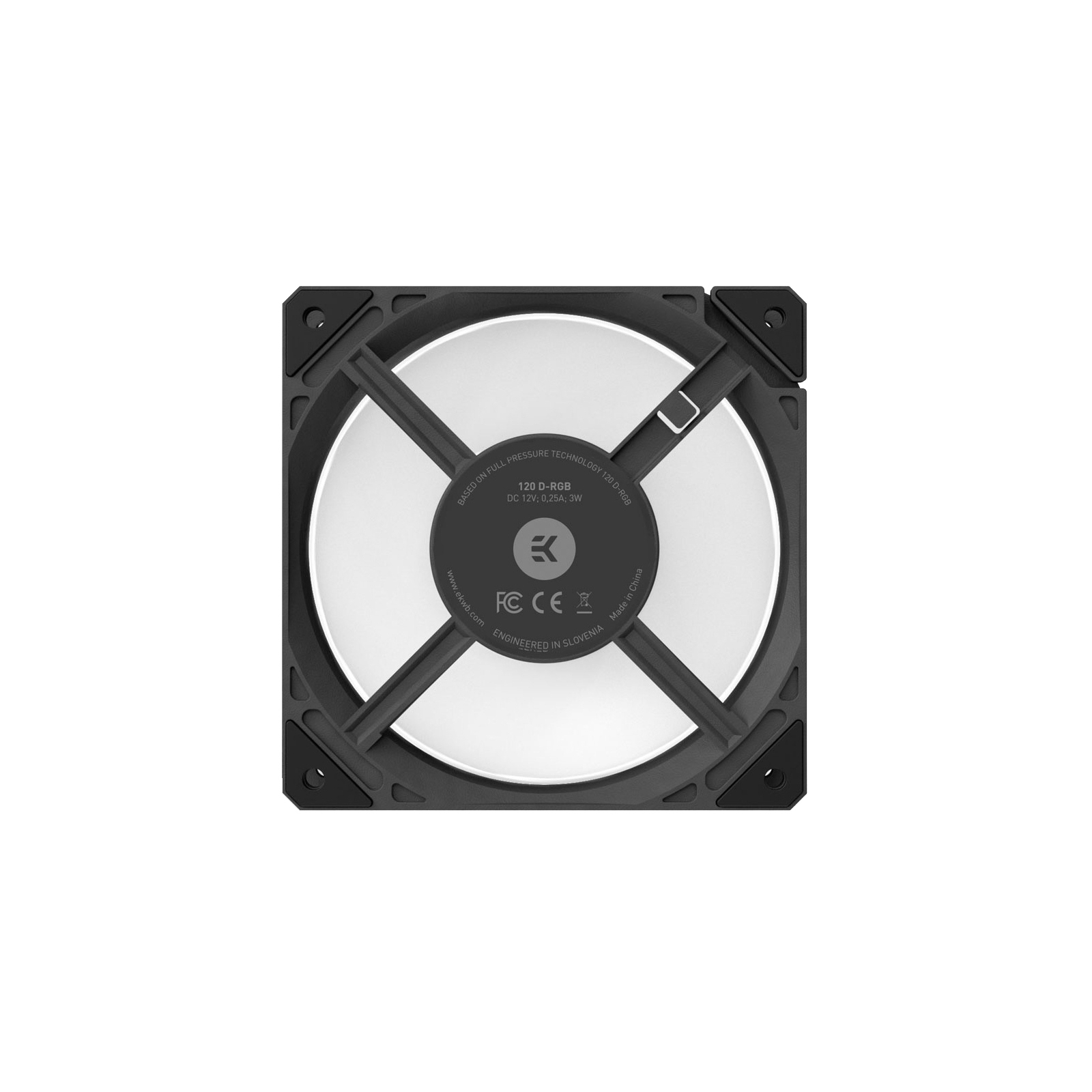 Кулер до корпусу Ekwb EK-Loop Fan FPT 120 D-RGB - Black (3831109897546) зображення 4