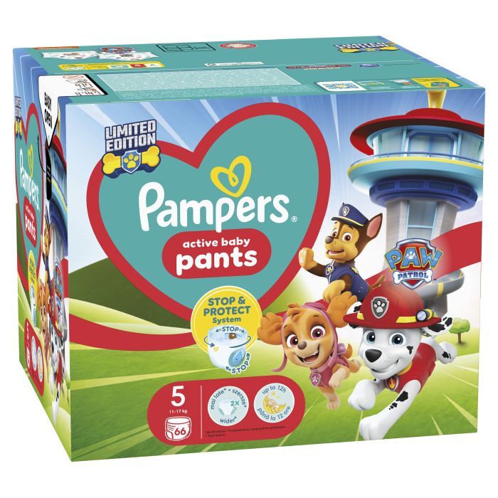 Подгузники Pampers Junior Размер 5 (12-17кг) Paw Patrol 66 шт (8006540863619) изображение 2