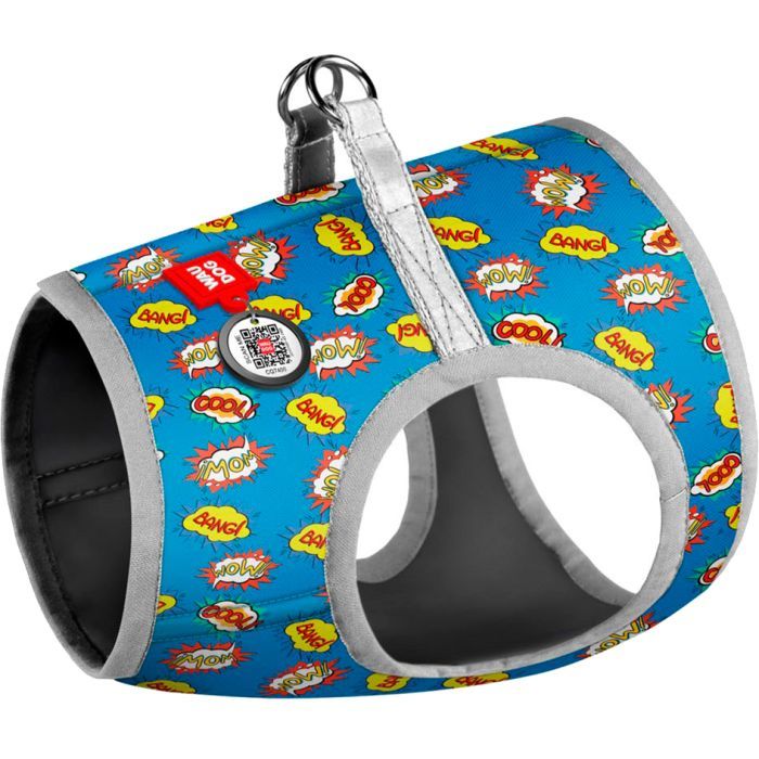 Шлея для собак WAUDOG Clothes з QR паспортом "ВАУ" S2 (2905)