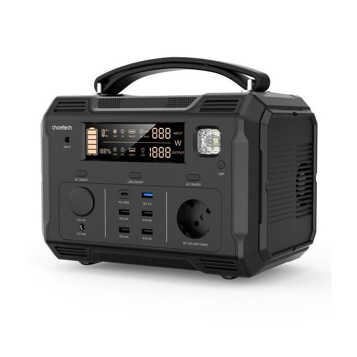 Зарядна станція Choetech BS004-EU-BK, 500W (BS004-EU-BK) зображення 2