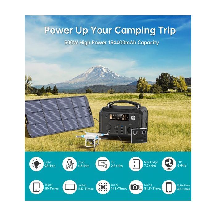 Зарядна станція Choetech BS004-EU-BK, 500W (BS004-EU-BK) зображення 6