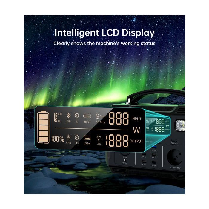 Зарядна станція Choetech BS004-EU-BK, 500W (BS004-EU-BK) зображення 9