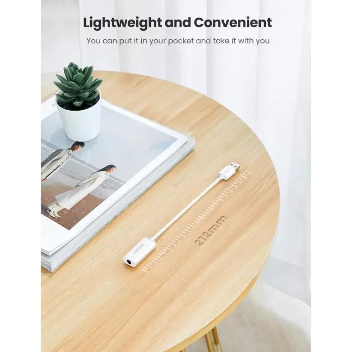 Звуковая плата Ugreen US206 white (30712) изображение 5