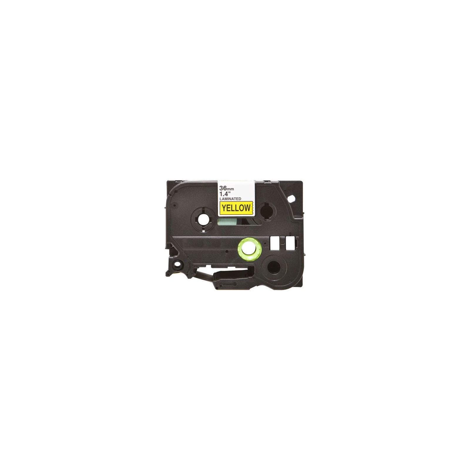 Лента для принтера этикеток UKRMARK B-T661P-BK/YE, совместима с TZE661 ламинированная, 36мм х 8м. black on yellow (B-T661P-BK/YE)