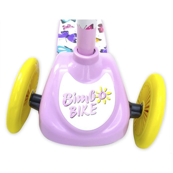 Самокат Bimbo Bike Butterflies 12" з регулюванням висоти Рожево-жовтий (75802-IS) зображення 4