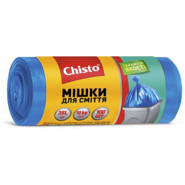 Пакети для сміття Chisto Міцні 35 л 100 шт. (4823098410850)