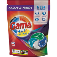 Фото - Пральний порошок Капсули для прання Gama Color & Darks 4 в 1 для кольорової та темної білиз