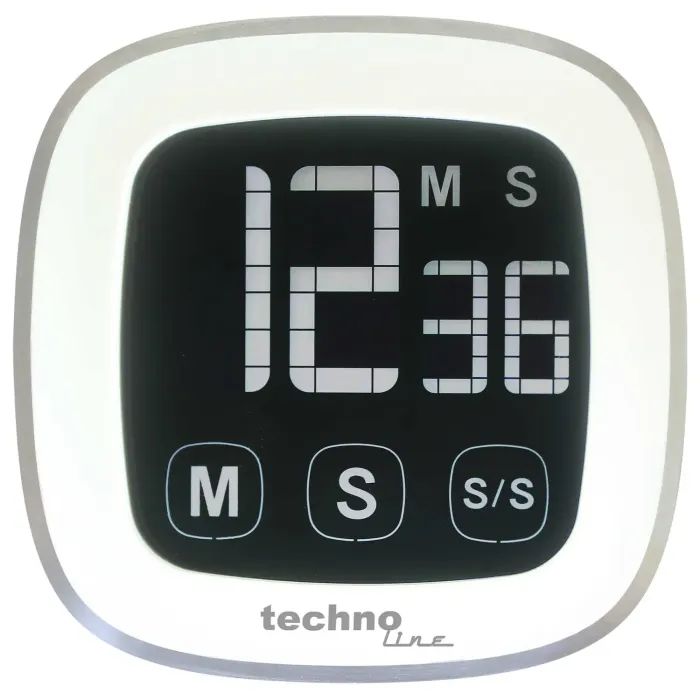 Таймер кухонний Technoline KT400 Magnetic Touchscreen White (KT400) зображення 2