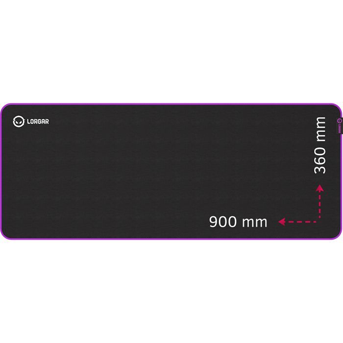 Коврик для мышки Lorgar Main 319 Black/Purple (LRG-GMP319)