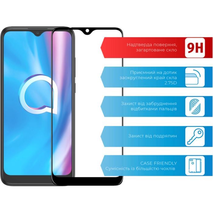 Скло захисне ACCLAB Full Glue Alcatel 5030D (1283126509094) зображення 2