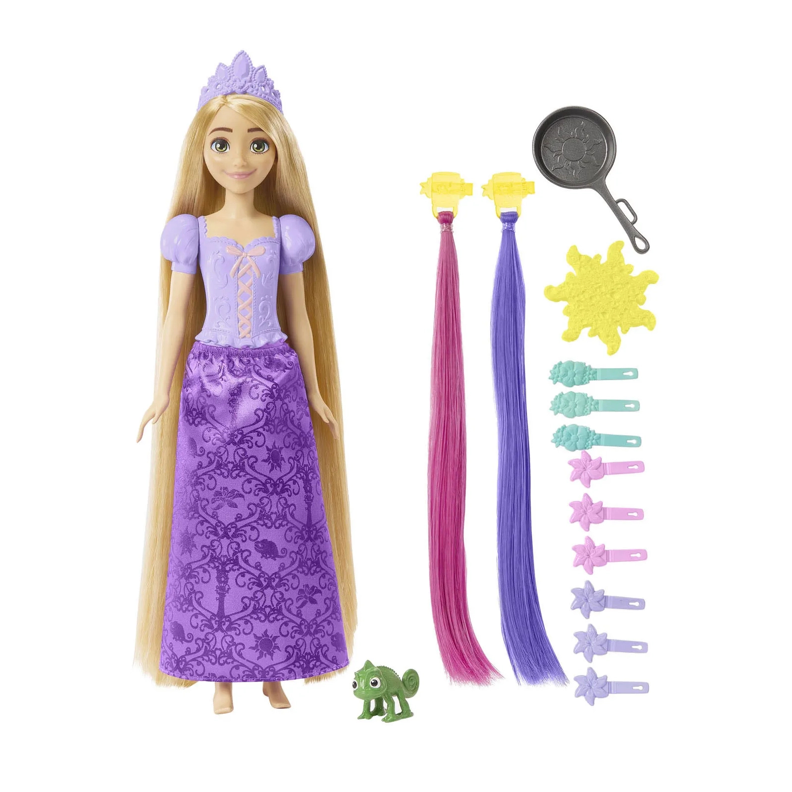 Кукла Disney Princess Рапунцель Фантастические прически (HLW18) изображение 2
