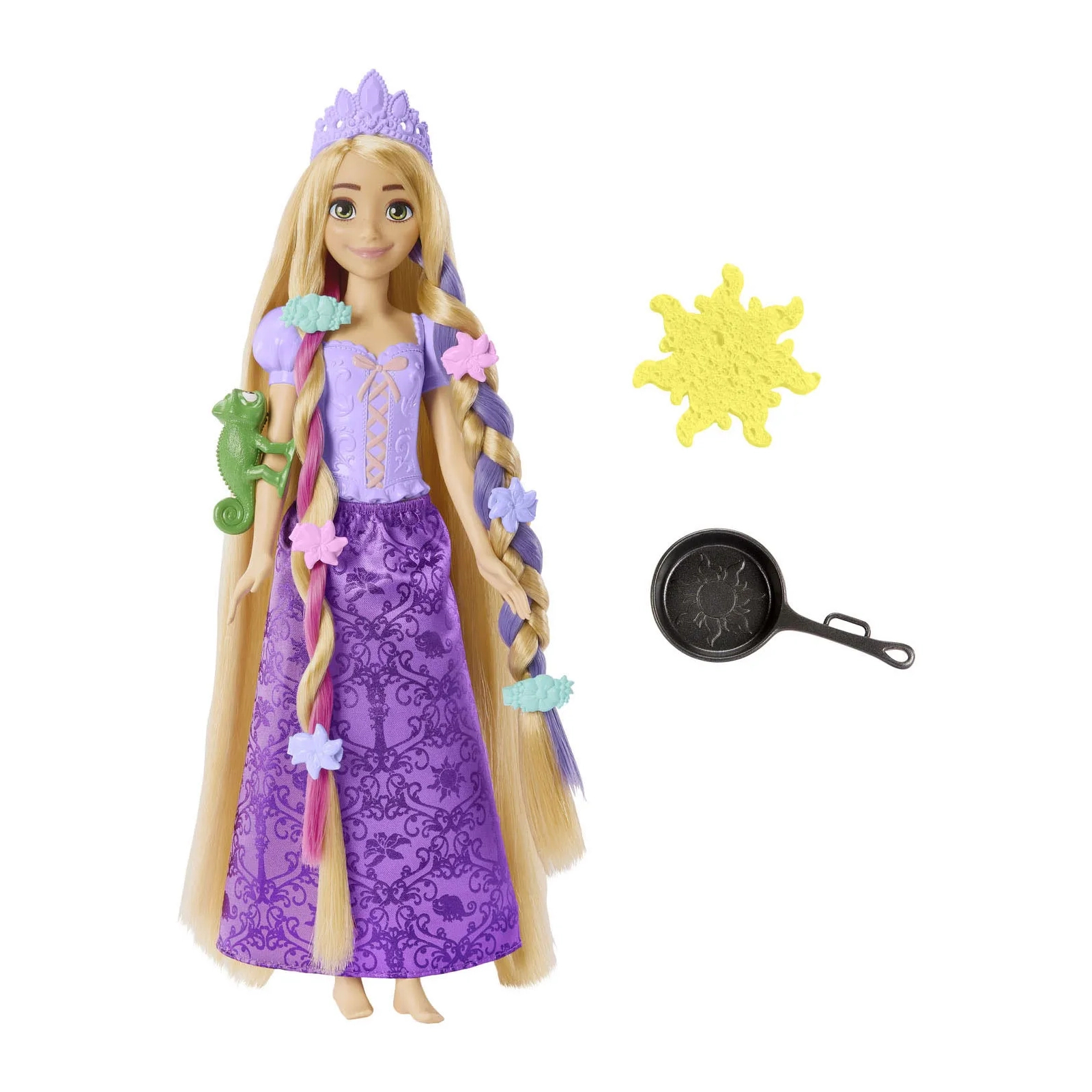 Кукла Disney Princess Рапунцель Фантастические прически (HLW18) изображение 3