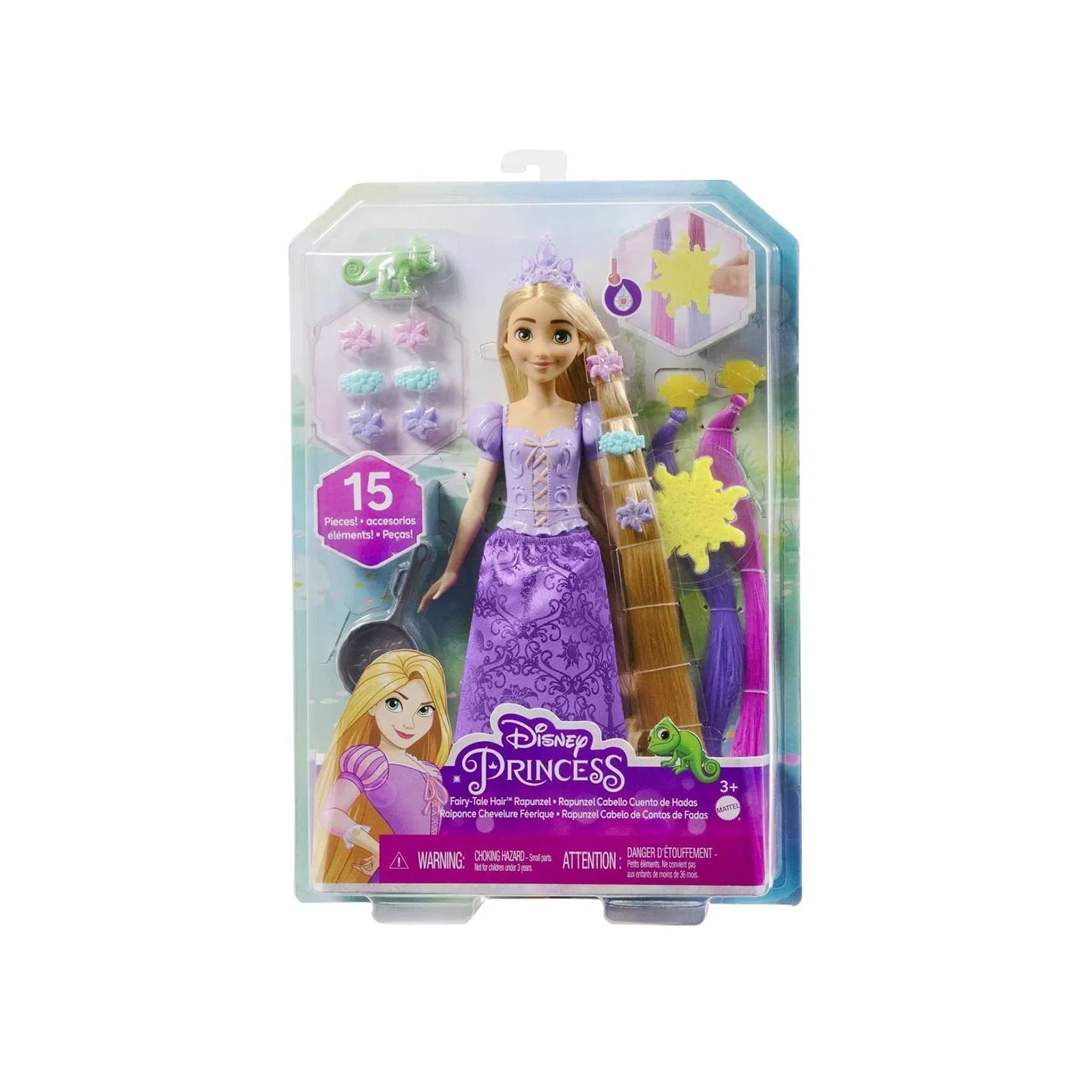 Лялька Disney Princess Рапунцель Фантастичні зачіски (HLW18) зображення 8