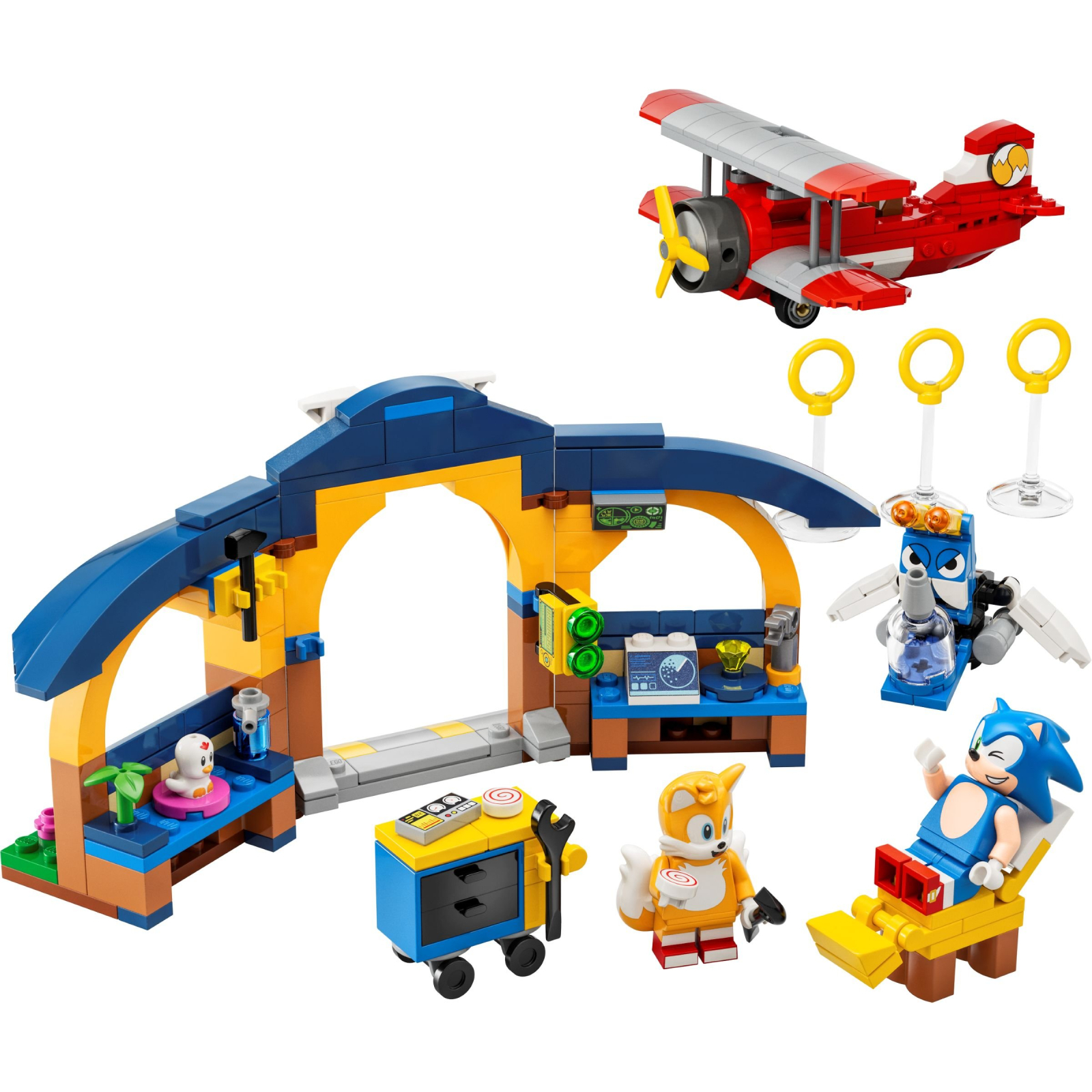 Конструктор LEGO Sonic the Hedgehog Майстерня Тейлз і літак Торнадо 376 деталей (76991) зображення 2