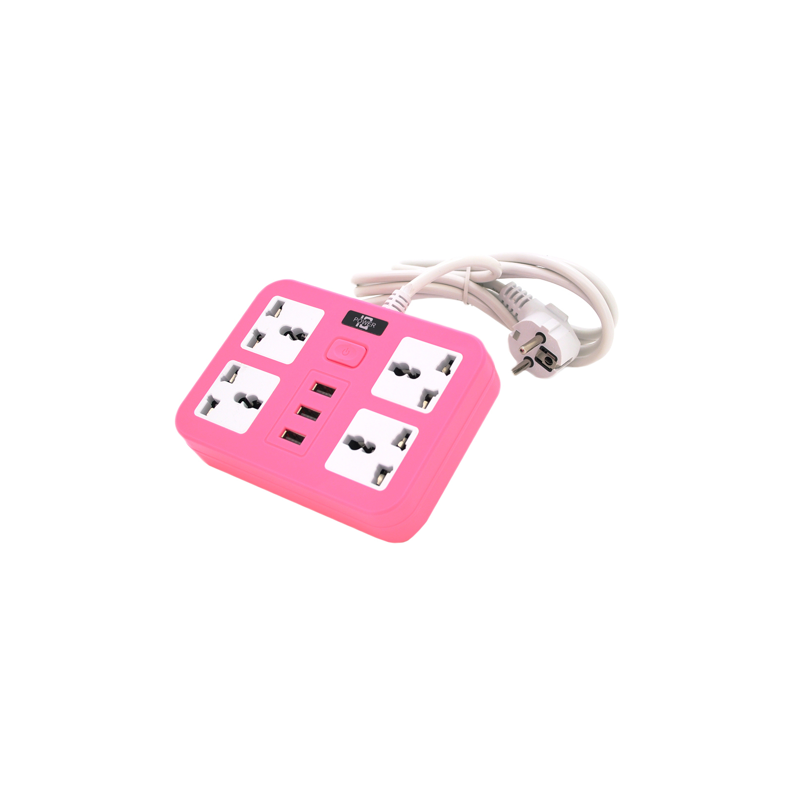 Сетевой фильтр питания Voltronic TВ-Т15, 4роз, 3*USB Pink (ТВ-Т15-Pink)