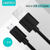 Дата кабель USB 2.0 AM to Micro 5P 1.2m 2.4A PVC Choetech (AB003) зображення 5