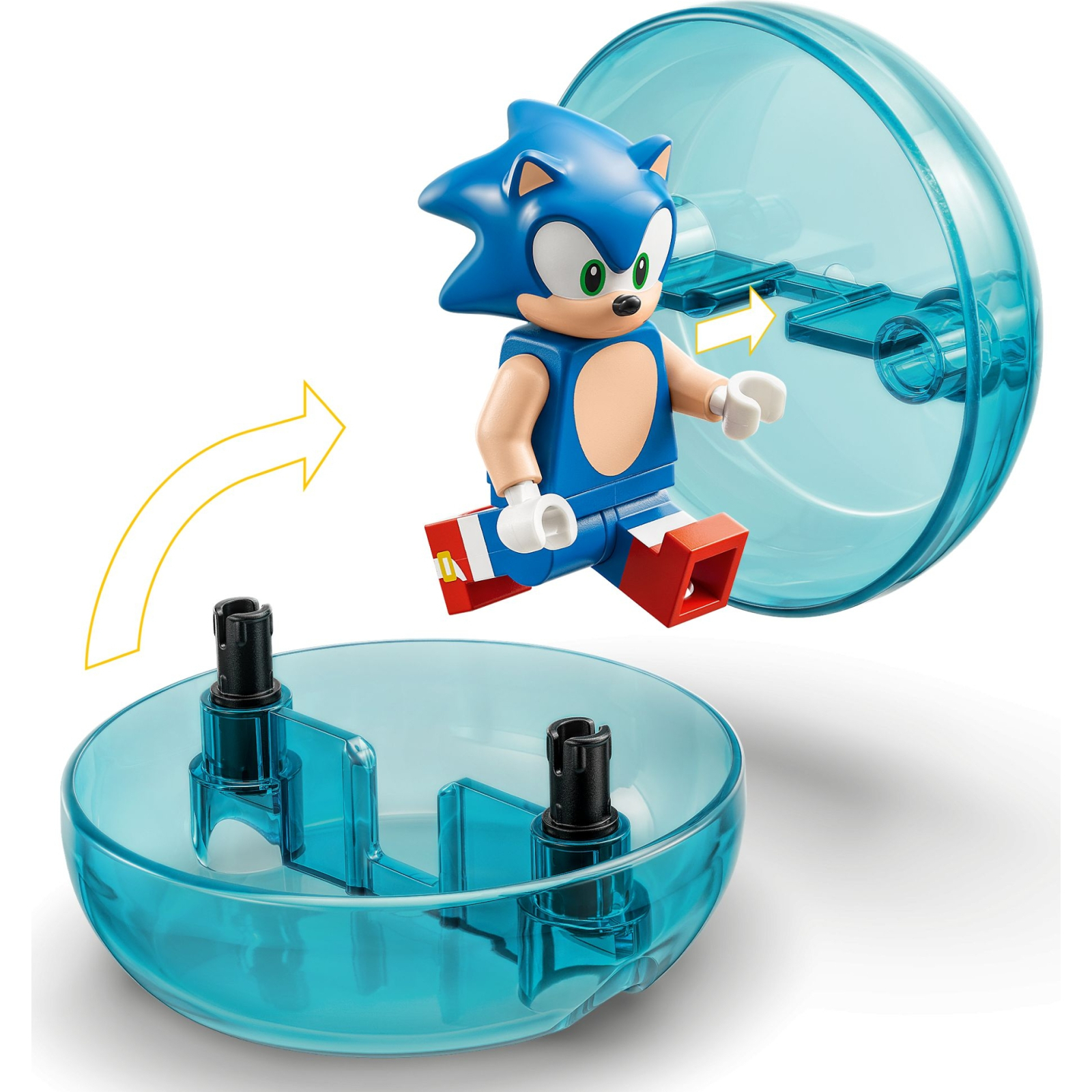 Конструктор LEGO Sonic the Hedgehog Змагання швидкісної сфери Соніка 292 деталі (76990) зображення 5