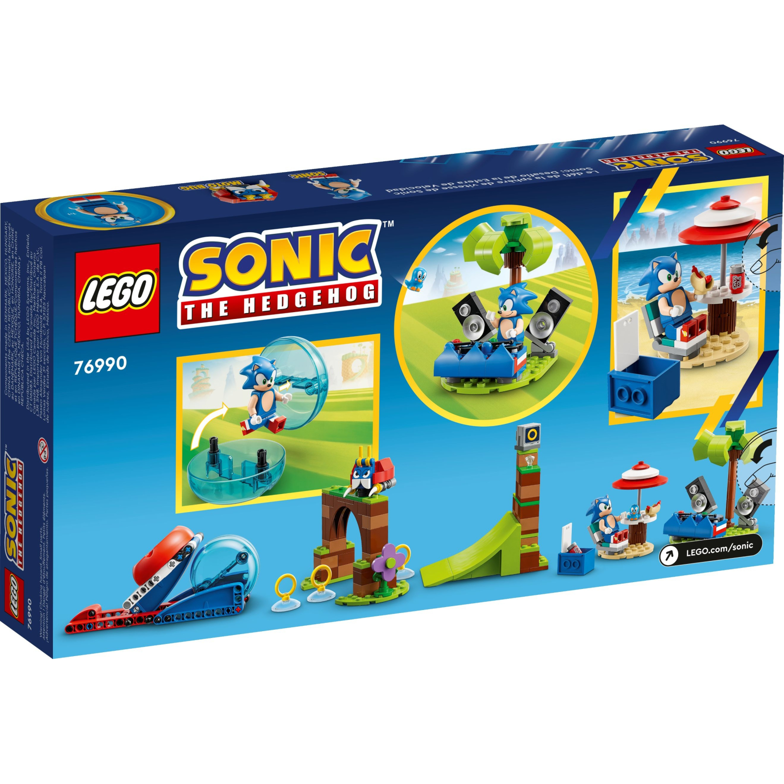 Конструктор LEGO Sonic the Hedgehog Змагання швидкісної сфери Соніка 292 деталі (76990) зображення 8
