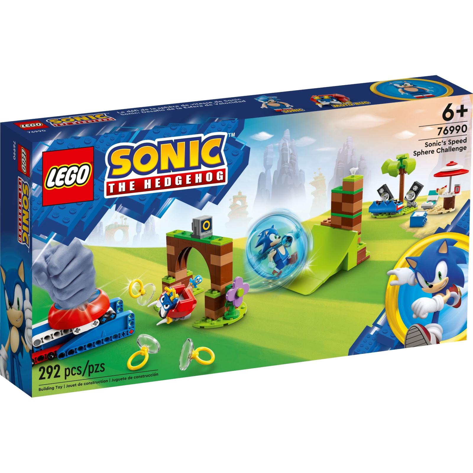 Конструктор LEGO Sonic the Hedgehog Соревнования скоростной сферы Соника 292 детали (76990)