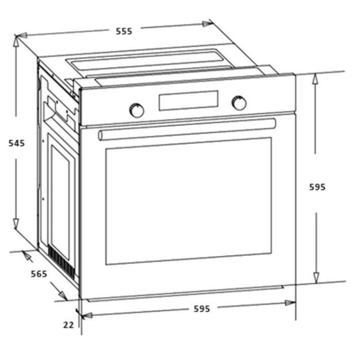 Духова шафа HEINNER HBO-S567LDTGC-IX зображення 3