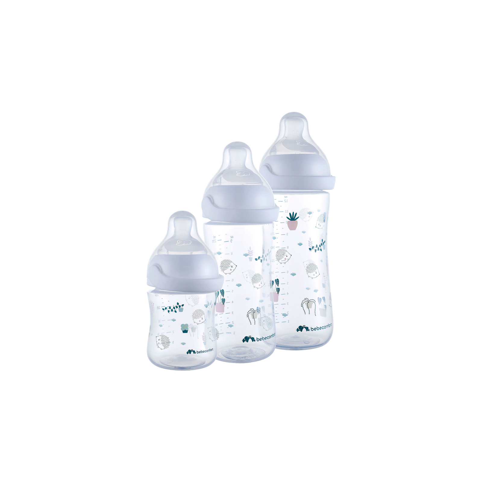 Пляшечка для годування Bebe Confort EMOTION PHYSIO Urban Garden, 150 мл (біла) (3102209110) зображення 4