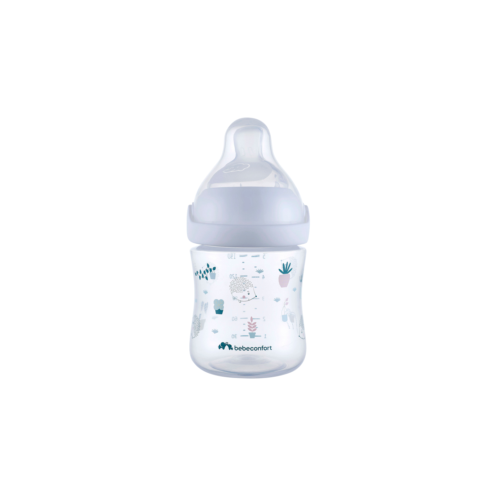 Пляшечка для годування Bebe Confort EMOTION PHYSIO Urban Garden, 150 мл (біла) (3102209110)