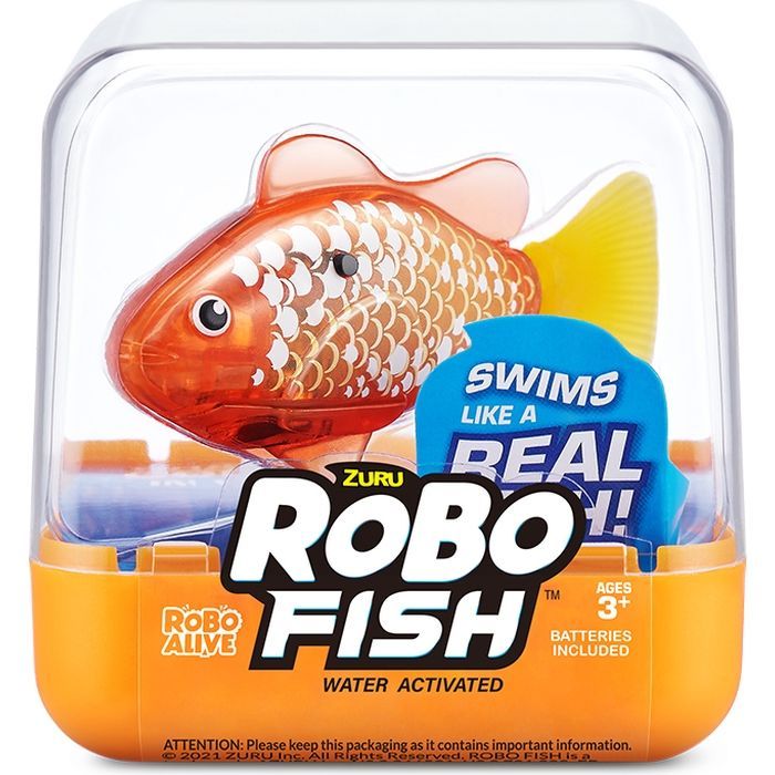 Интерактивная игрушка Pets & Robo Alive S3 - Роборыбка (золотистая) (7191-2)