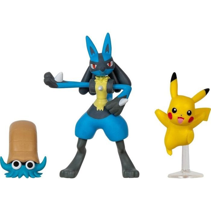 Фігурка Pokemon набір W17 - Оманайт, Пікачу, Лукаріо (PKW3054) зображення 2