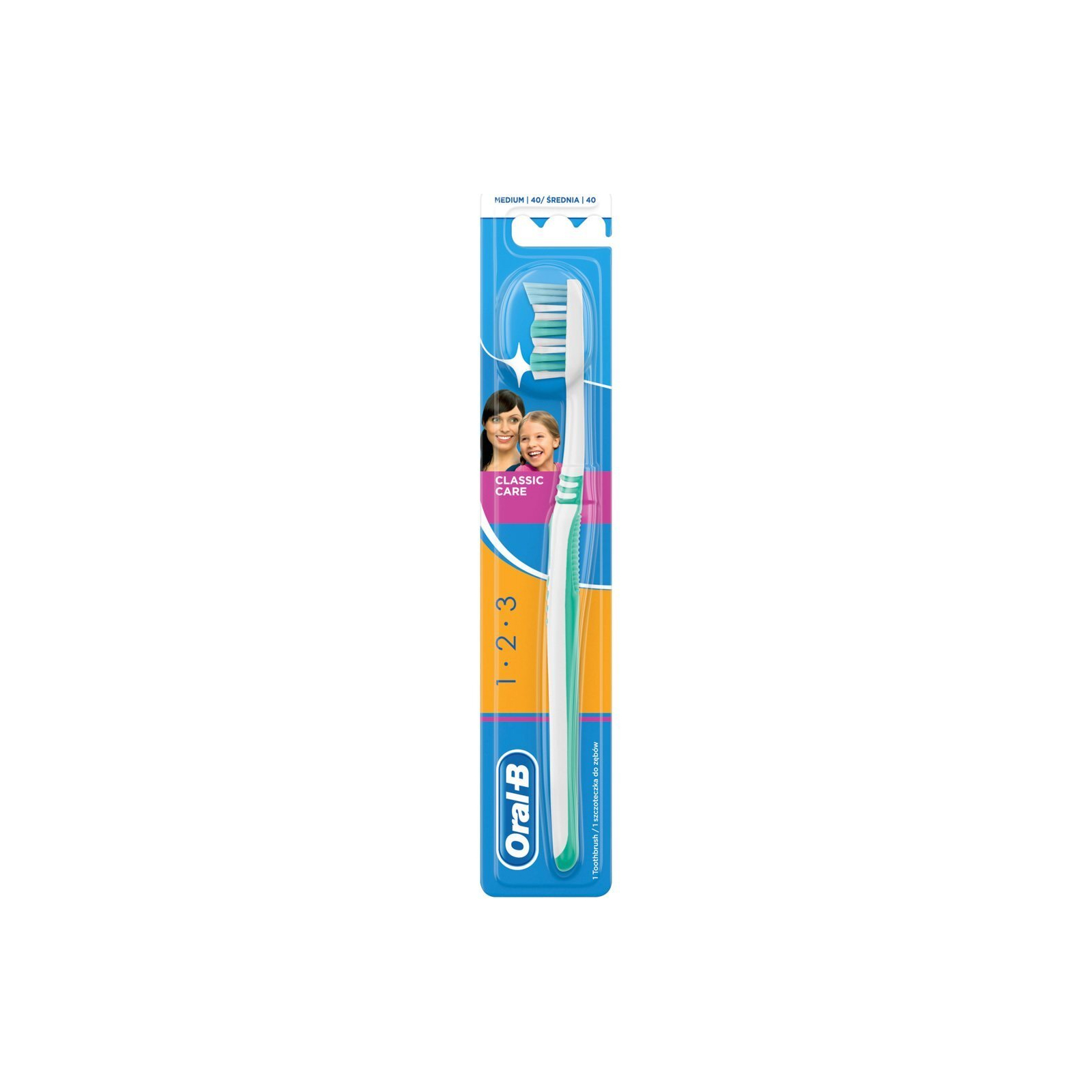 Зубна щітка Oral-B Medium 40 Classic Care (8001090708885)