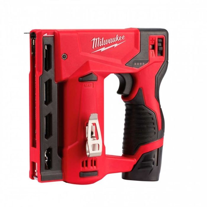 Степлер строительный Milwaukee M12 BST-202X 2x2Ah, HD кейс (4933459635) изображение 2