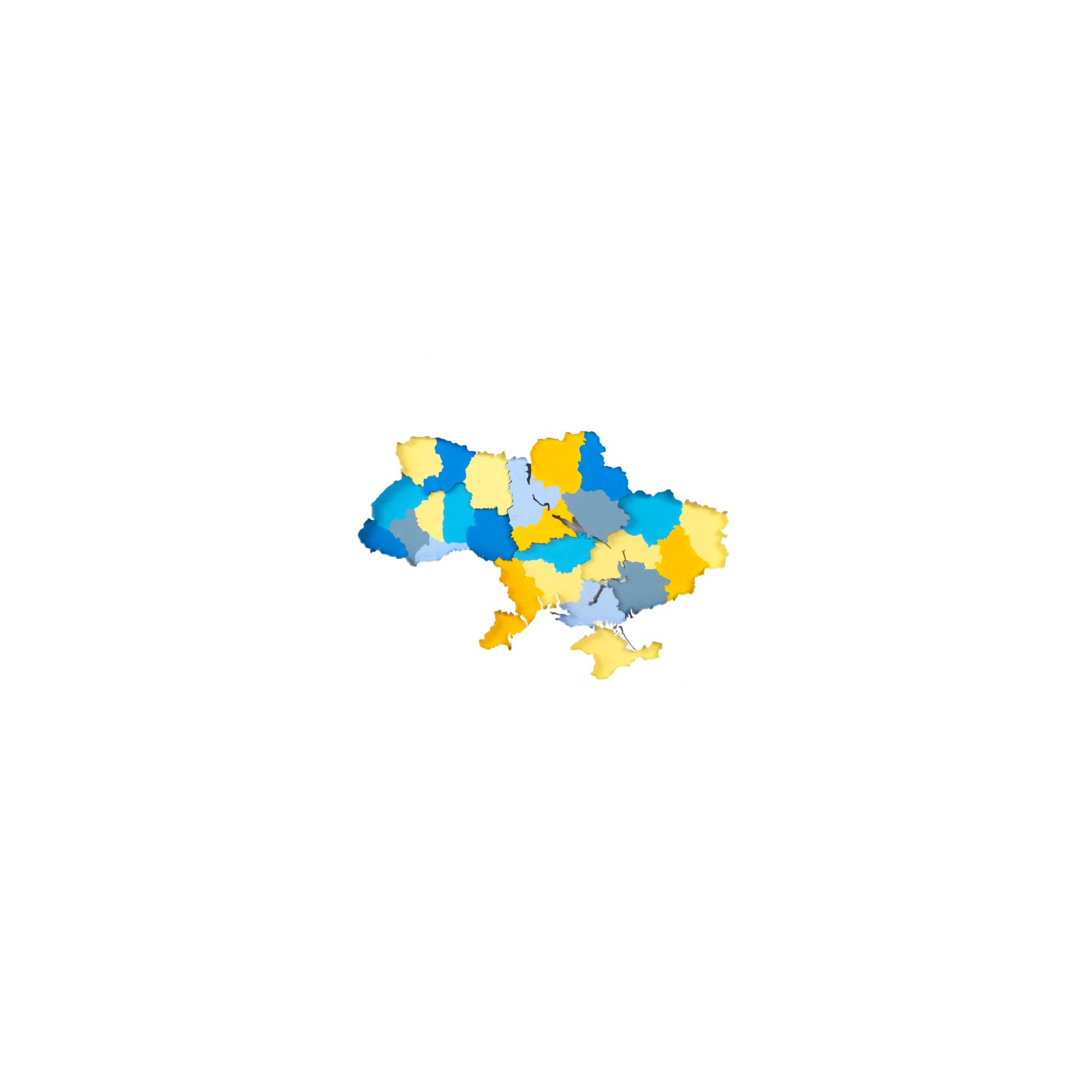 Набор для творчества Rosa Talent Картина 3D Карта Украины ДВП 30х30 см (4823098531531)
