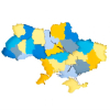Набор для творчества Rosa Talent Картина 3D Карта Украины ДВП 30х30 см (4823098531531)