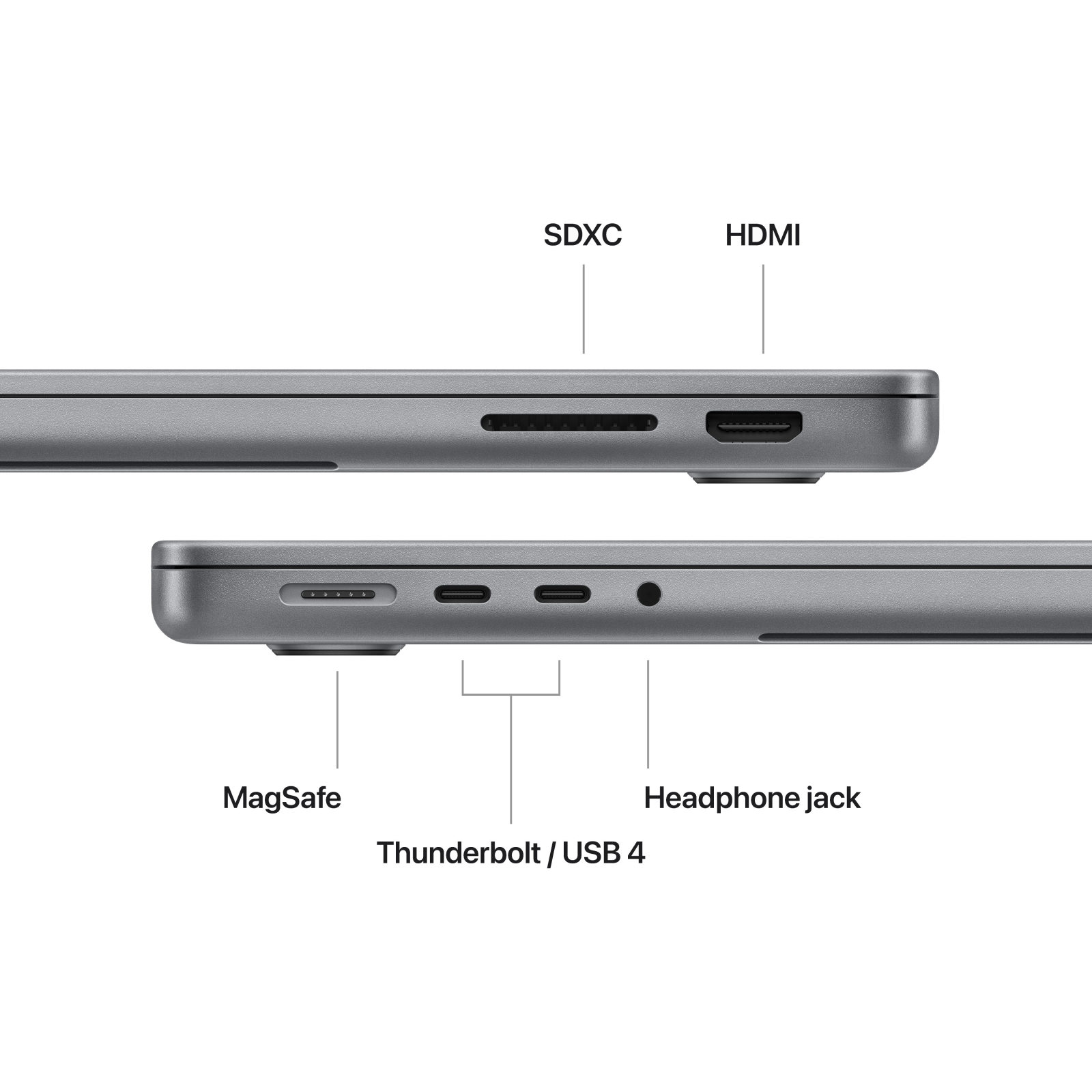 Ноутбук Apple MacBook Pro 14 A2918 M3 Space Grey (MTL73UA/A) зображення 5