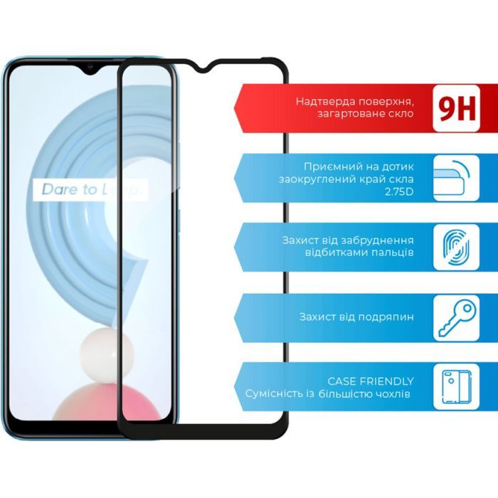 Скло захисне ACCLAB Full Glue Realme C25 (1283126518409) зображення 2