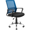 Офисное кресло Richman Джина Хром Пиастра Сетка черная + синяя (ADD0003025)