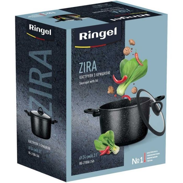 Кастрюля Ringel Zira з кришкою висока 3.5 л (RG-21006-20h) изображение 5