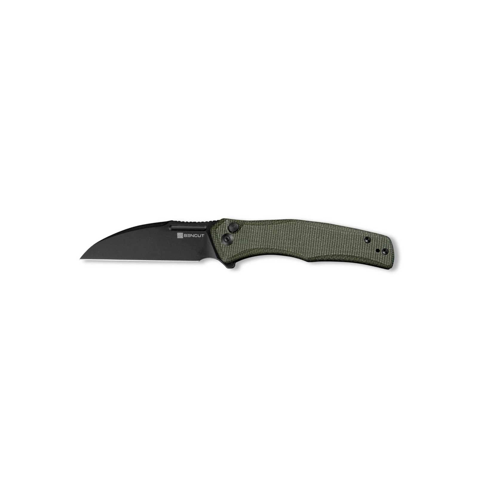 Нож Sencut Watauga Blackwash Green Micarta (S21011-2)