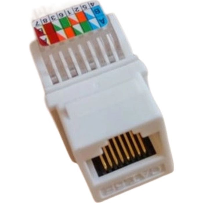 Модуль Keystone RJ45 UTP кат. 5е, Slim, безинструментальный Kingda (KD-KJ2047UC5E)
