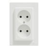 Розетка Schneider Electric ASFORA без заземления двойная белая (EPH9700121)