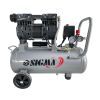 Компрессор Sigma двухцилиндровый безмасляный 1.1кВт 1400об/мин 160л/мин 8бар 24л (7042521)